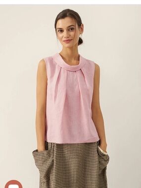 Lintico Blair linen sleeveless top
